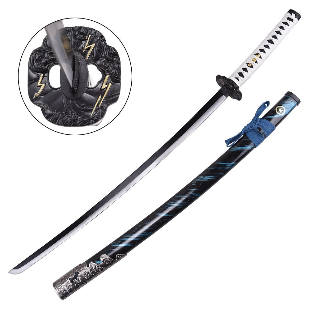 Set Katana y Wakizashi decorativos no oficiales Blu Sakai de Jin - Ghost of Tsushima