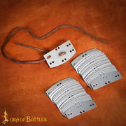 Pack de 100 placas acero inoxidable para armadura lamelar