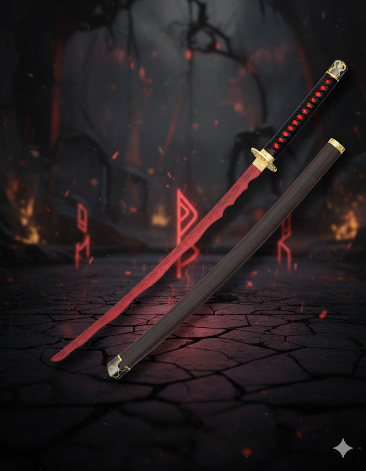 Katana decorativa Rivers of Blood, Elden Rings