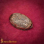 Broche medieval vikingo tortuga en bronce S. IX-X