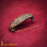 Broche medieval vikingo tortuga en bronce S. IX-X