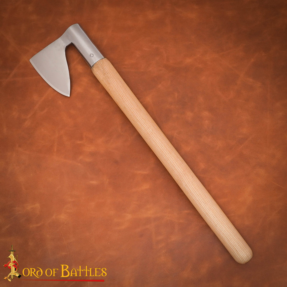 Hacha histórica Siglo XIV acero forjado alta calidad