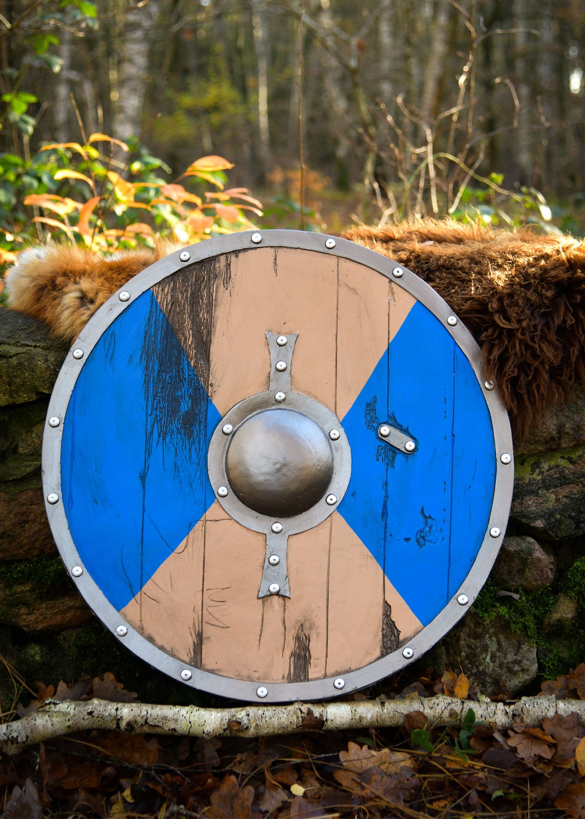 Escudo vikingo para LARP, modelo Fjorn