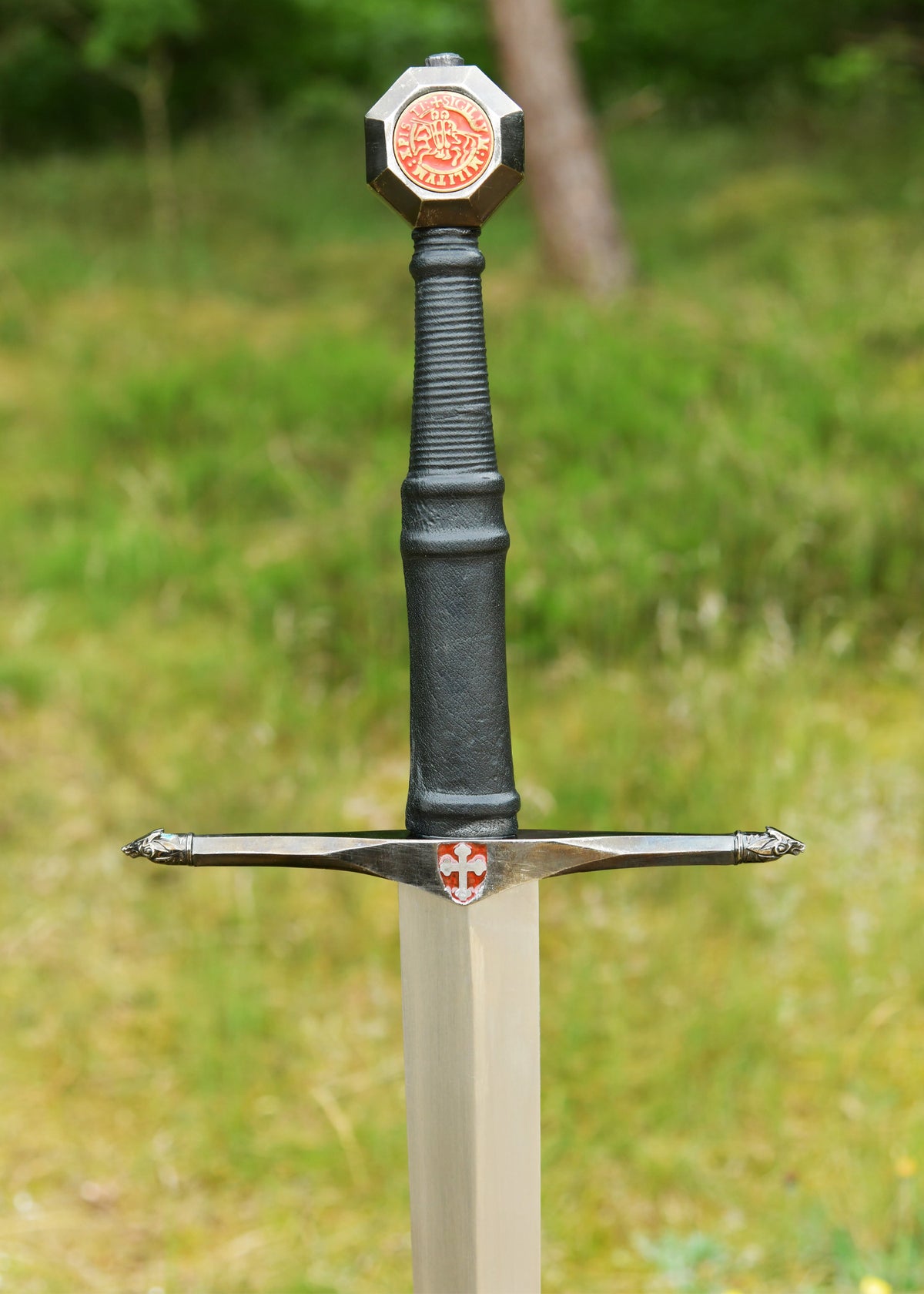 Espada Caballero Negro Templaria para Colección (115 cm.)