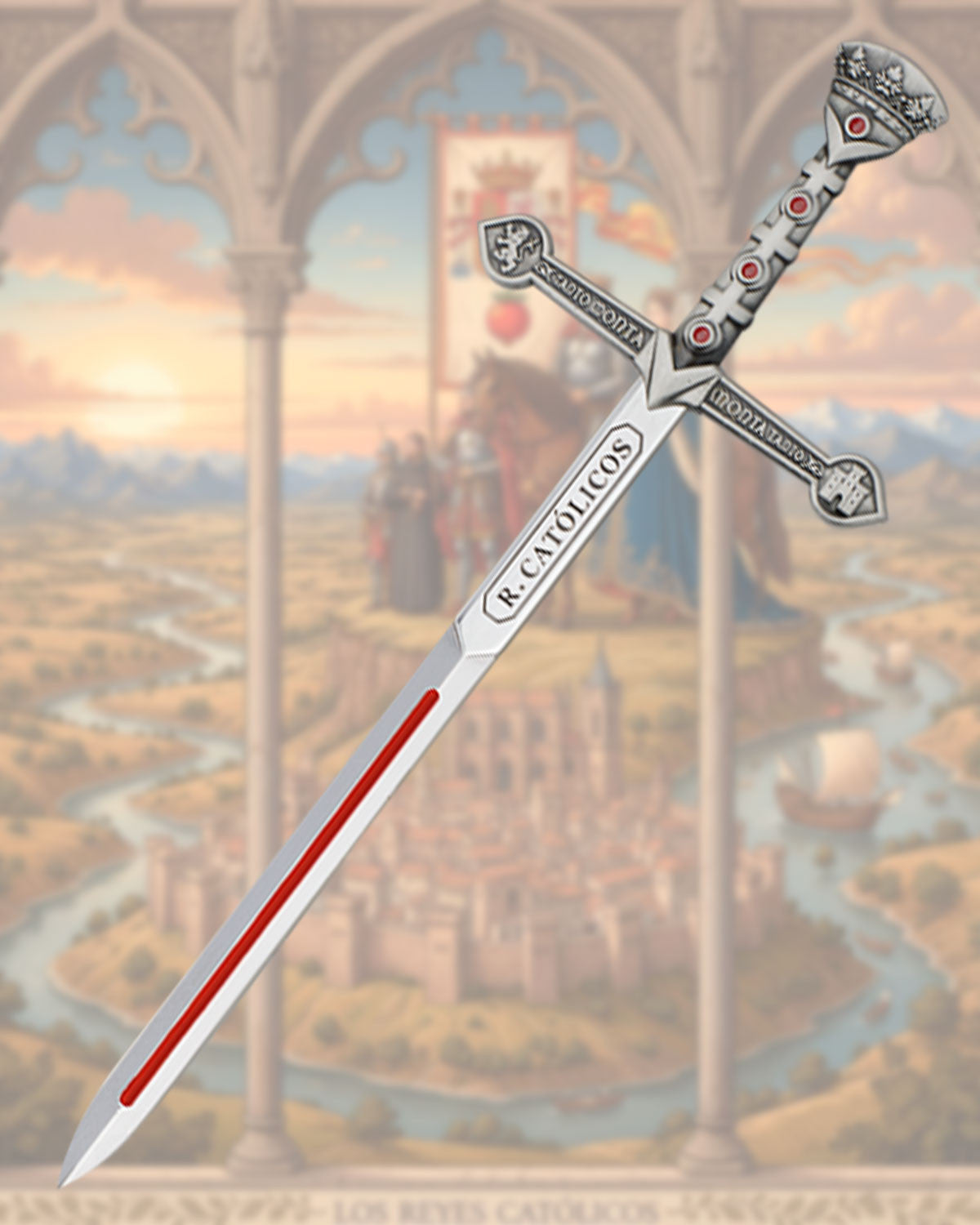 Espada miniatura Reyes Católicos Zamak 17cm TOLE10