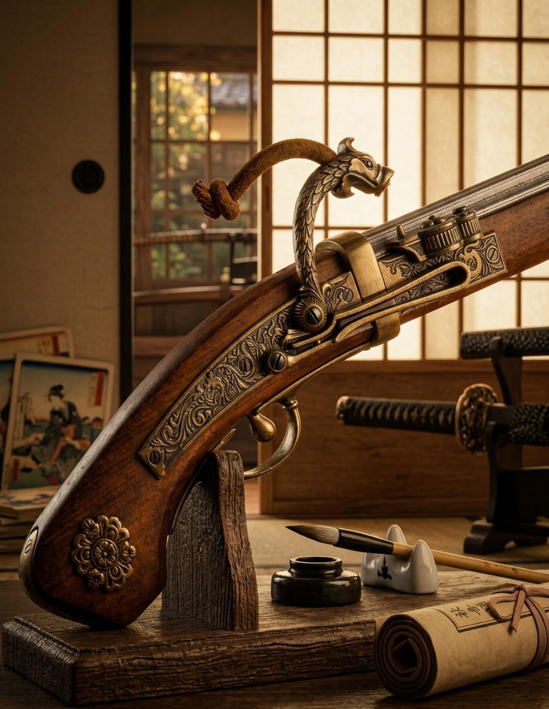 Rifle de chispa, Japón 1800