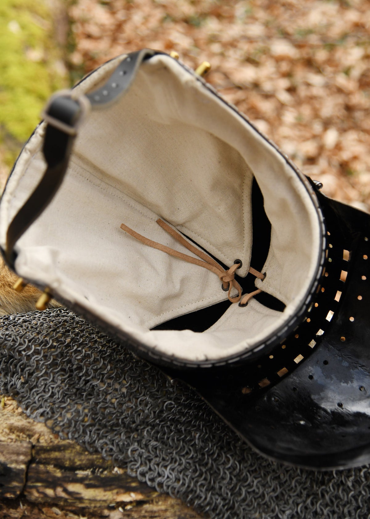 Bacinete Battle-Ready con visera, acero 2 mm.