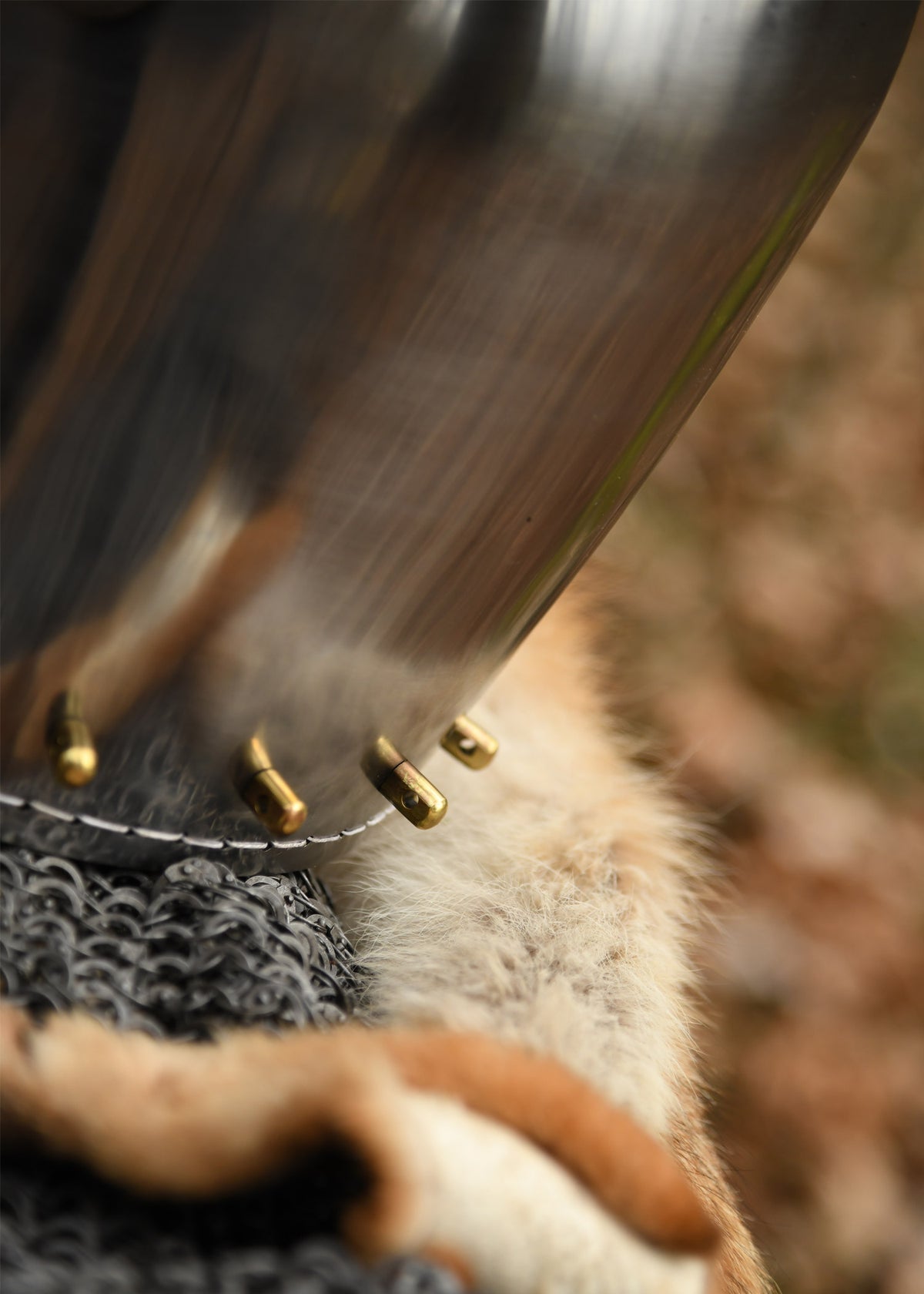 Bacinete Battle-Ready con visera, acero 2 mm.