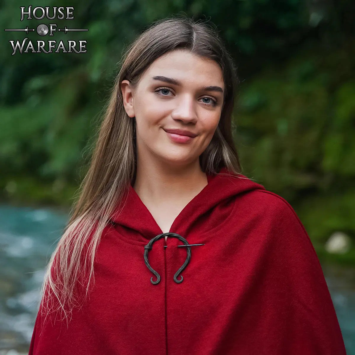 Fíbula Vikinga de Hierro Retorcido para Capas