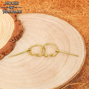 Par de Broches Vikingos de Latón para Capas