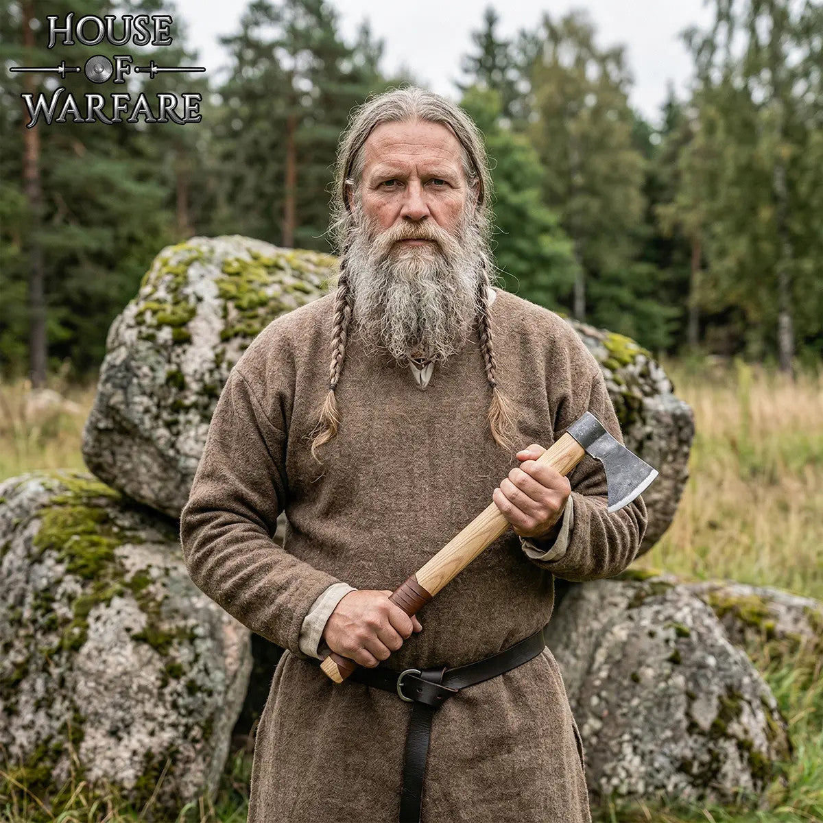 Hacha Vikinga Arrojadiza Forjada a Mano