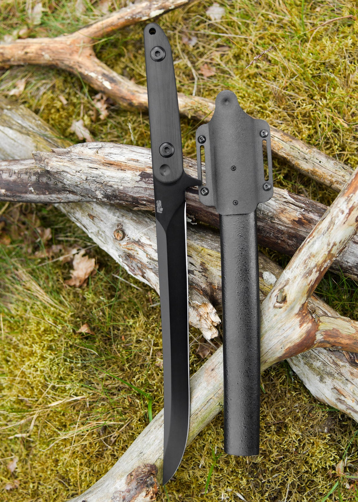 Tanto afilado Apoc Atrim Survival, con funda