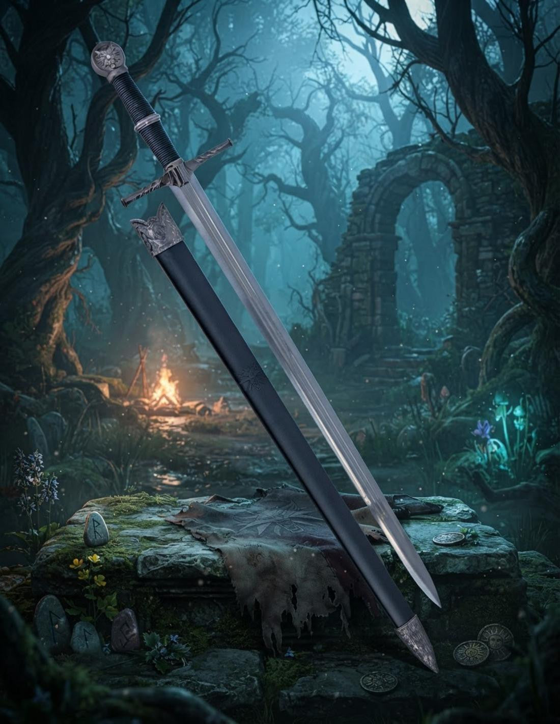 Espada de Geralt de Rivia The Witcher: Réplica Cadete 83 cm _IA