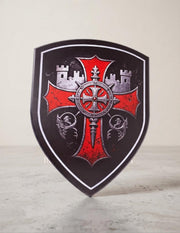Espada Templaria con Grabados 112 cm: Réplica de Acero con Soporte _IA