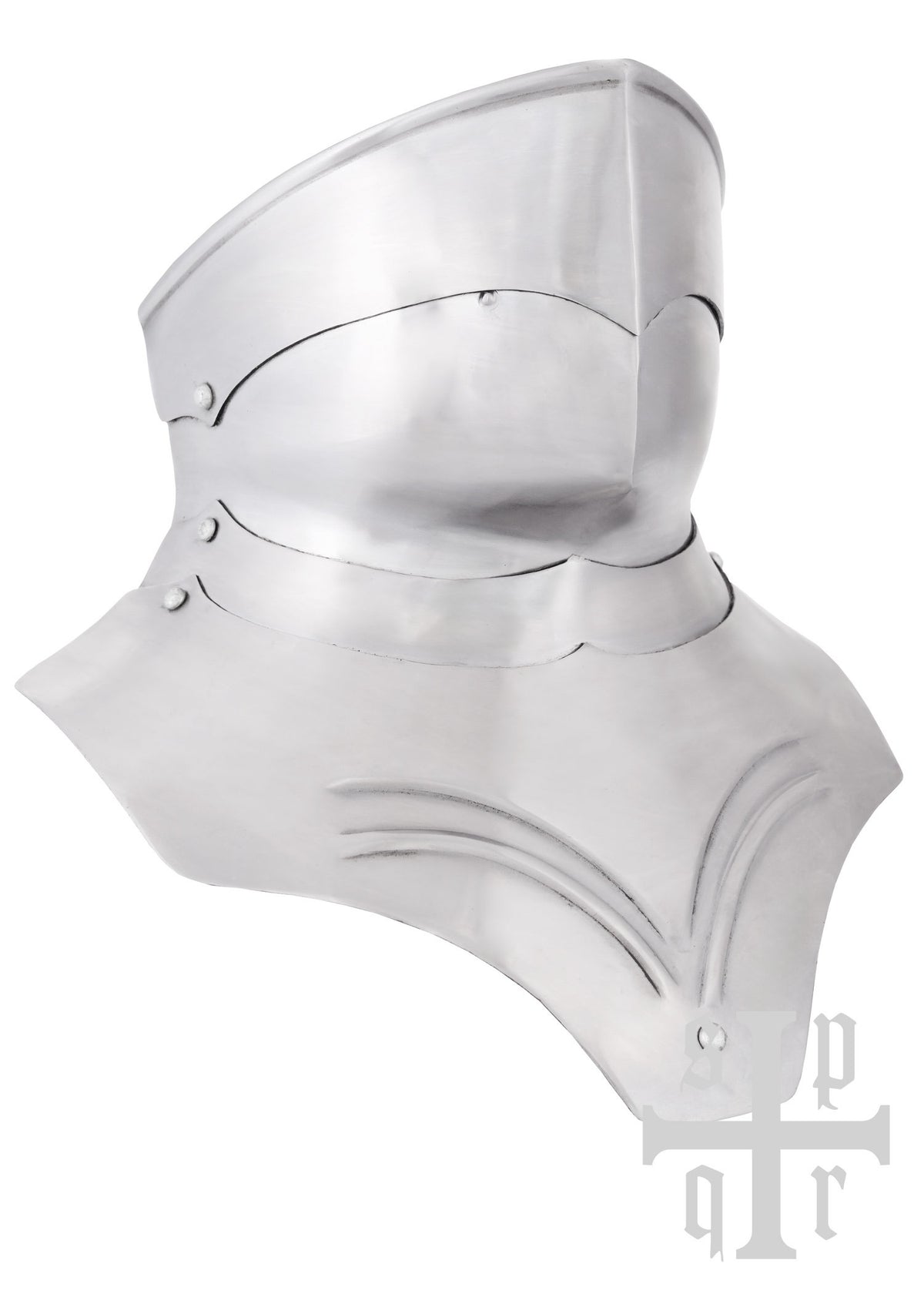 Gorjal medieval en acero, Siglos XV-XVI