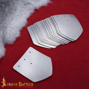 Pack 25 placas largas lamelares en acero inoxidable