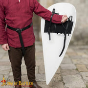 Escudo medieval grande cometa normando, personalizable