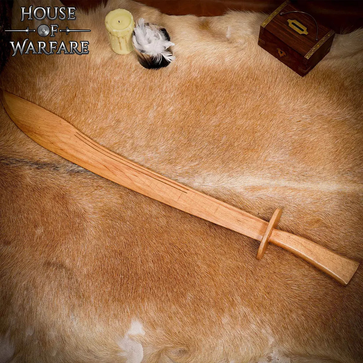 Espada de Kung Fu en madera, hecha a mano