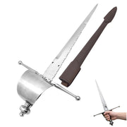 Daga medieval Española guarda de cazoleta