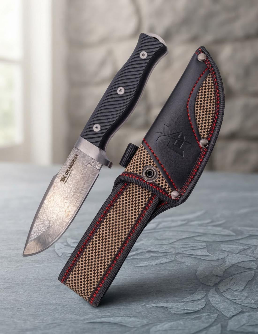 Cuchillo aventura Tramuntana modelo Drakorex, con funda