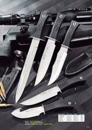 Cuchillo desollador mango de goma