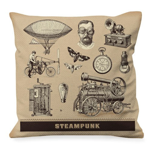 Cojín con Diseños de Steam Punk