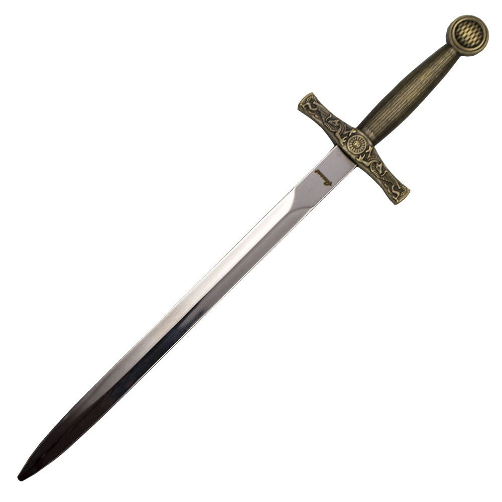 Abrecartas Excalibur, acabado bronce