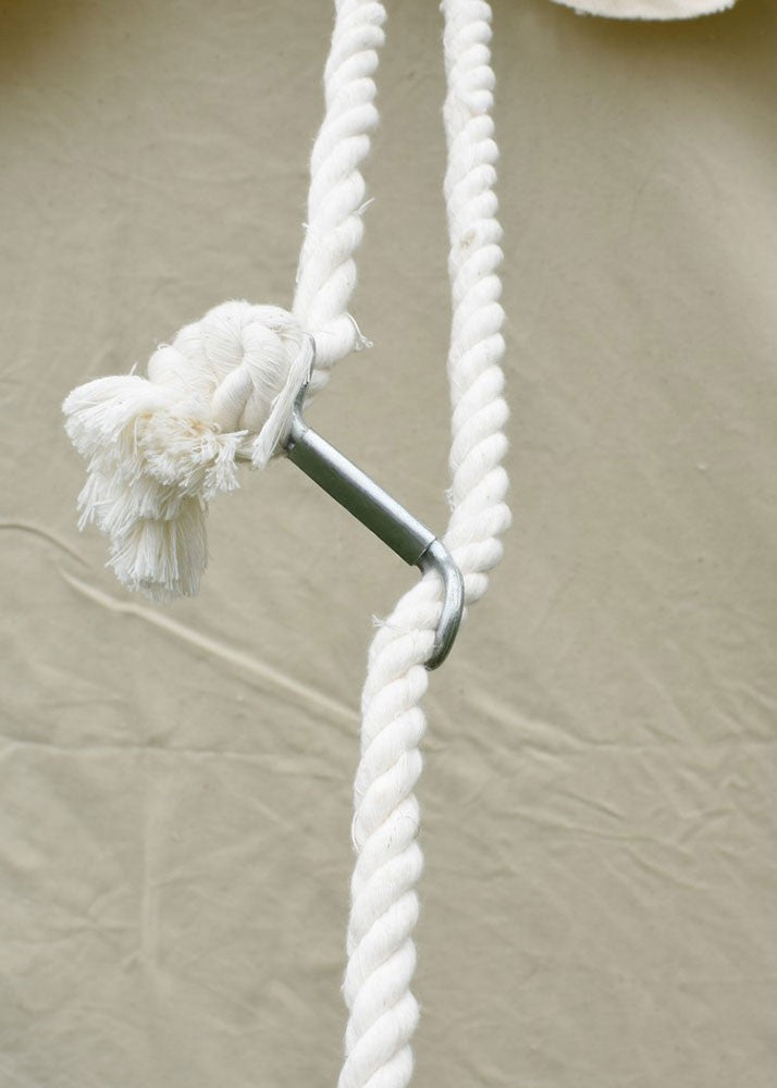 Jaima medieval Herold de 6 x 6 m. algodón blanco natural