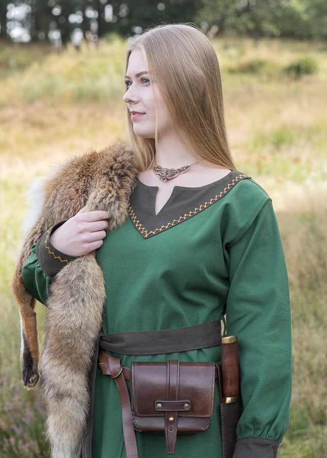 Vestido vikingo Jona, verde