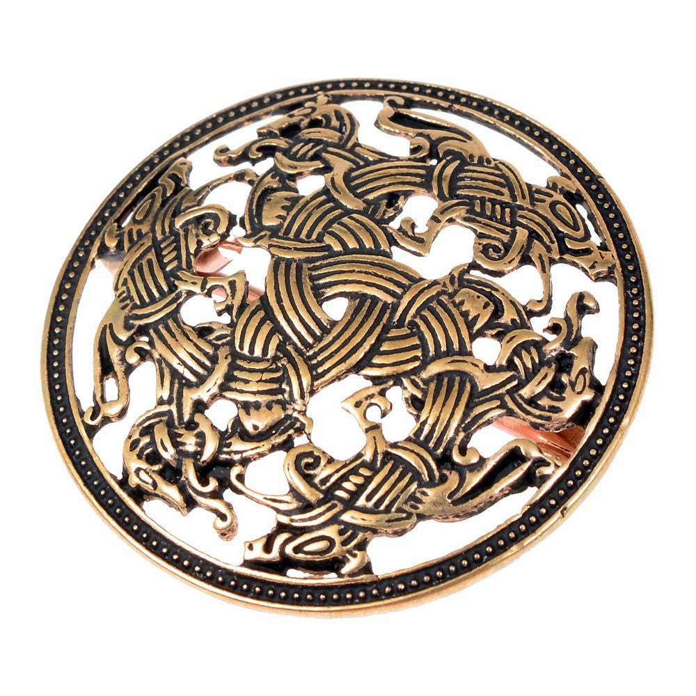 Broche Vikingo redondo estilo Ringerike