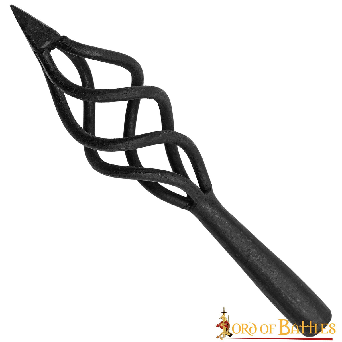 Punta de flecha medieval funcional, llama de fuego