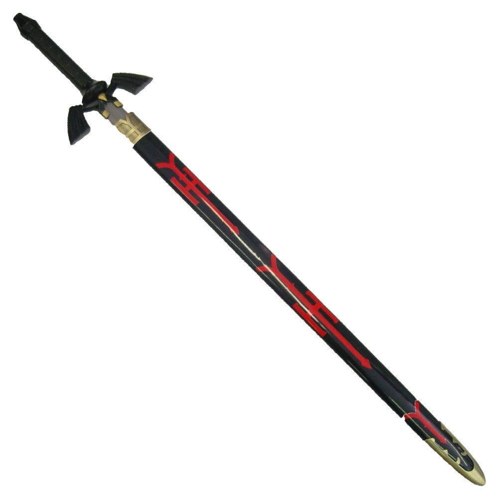 Espada Link, Legend Of Zelda, vaina negra-roja (100 cm.)