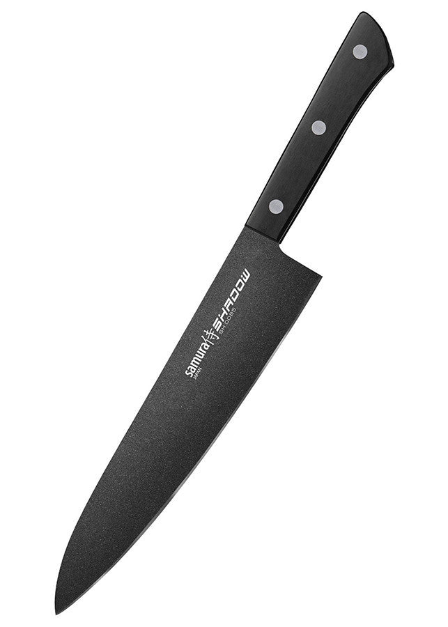 Cuchillo Samura Shadow modelo Chef, hoja 208 mm.