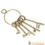Set 5 llaves con llavero de las mazmorras medievales
