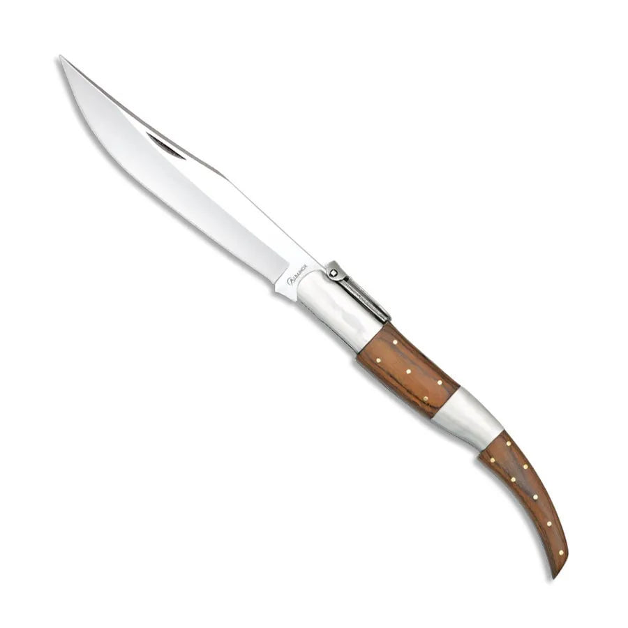 Navaja Árabe de carraca empuñadura madera roja (37,5 cm.)
