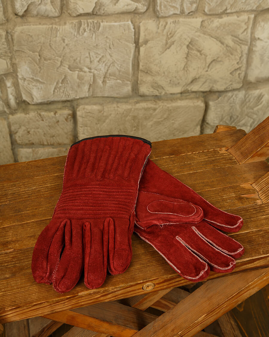 Guantes Clemens medievales en color Burdeos