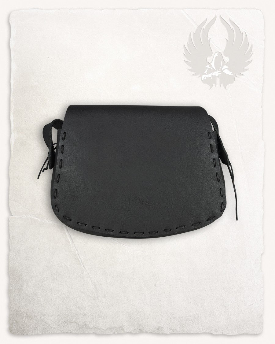 Bolso bandolera Meera en negro (33x20 cm.)