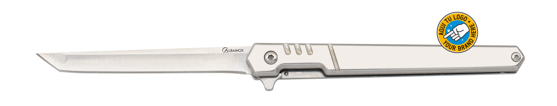 Navaja Albainox rodamientos Acero brillo (20,4 cm.)