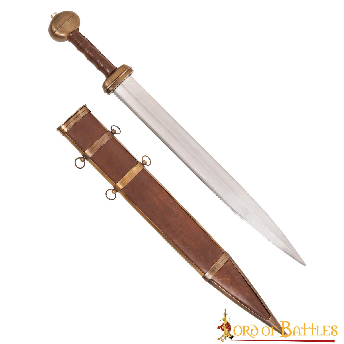 Espada romana tipo gladius vaina de cuero