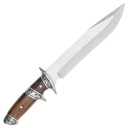 Cuchillo Caza Acero Inoxidable, funda nylon con clip