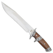 Cuchillo Caza Acero Inoxidable, funda nylon con clip