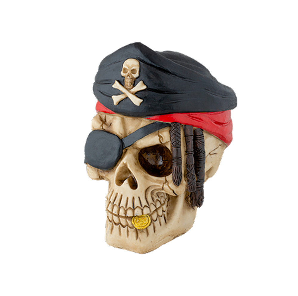 Figura en resina Calavera Pirata (11 cm.)