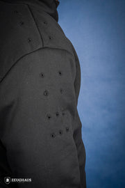 Jubón medieval algodón modelo Arming, color negro