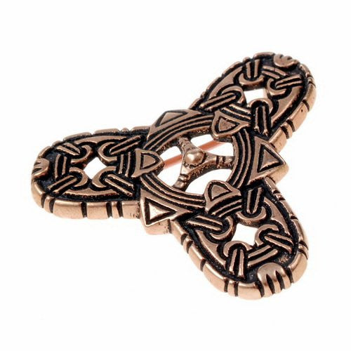 Broche Vikingo de trébol estilo Borre