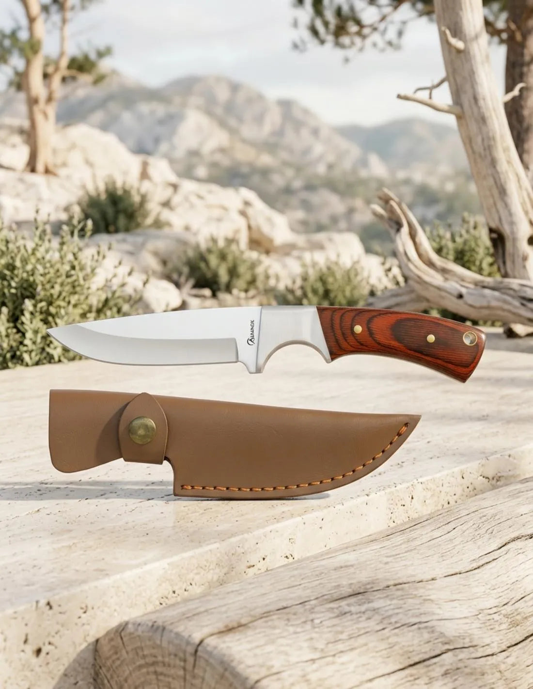 cuchillo Albainox puño stamina roja_IA