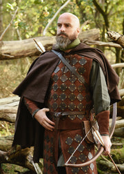 Peto medieval cuero modelo Vidar, color marrón