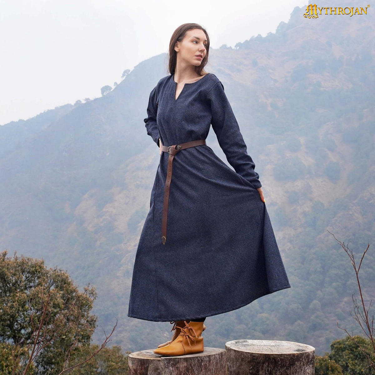 Vestido Vikingo Astrid en Lana