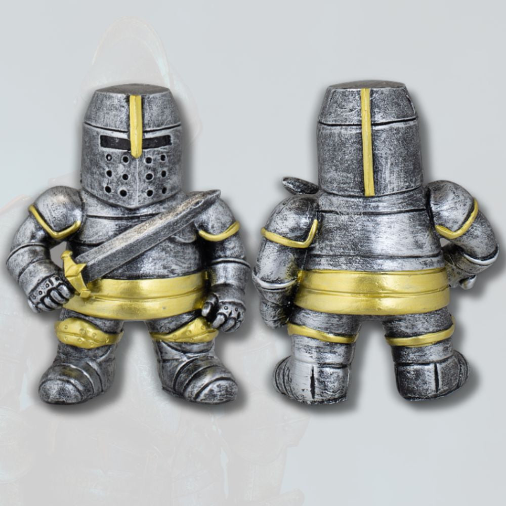 Figura de resina guerrero medieval con espada (10,5 cm.)