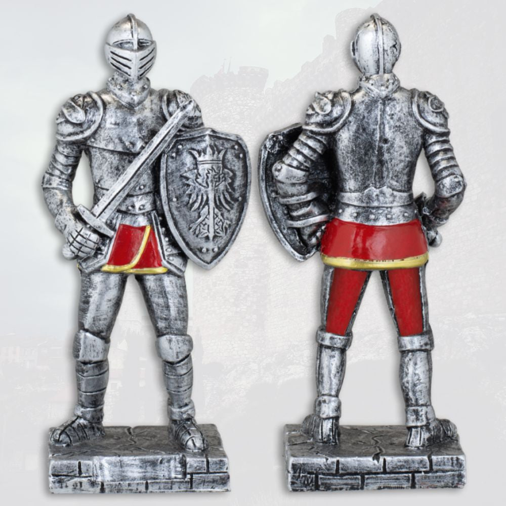 Figura de resina guerrero medieval con espada (8,5 cm.)