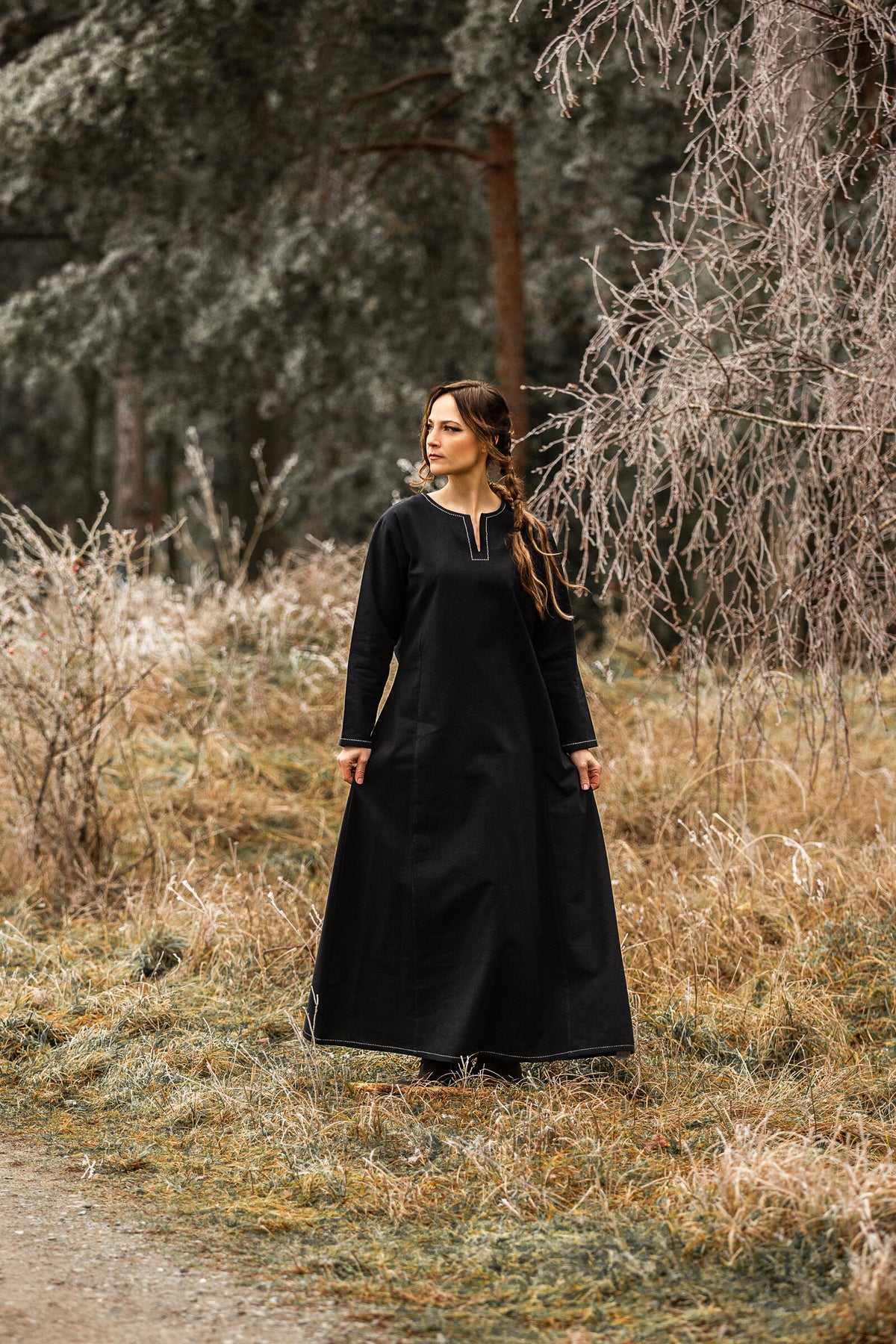 Vestido Vikingo mujer Helga en negro
